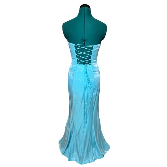 Faviana Strapless Two-Piece Prom Dress - Picture 2 of 10